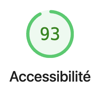 Google Lighthouse Score 93